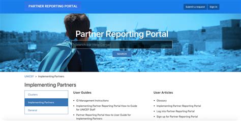 Partner Reporting Portal .